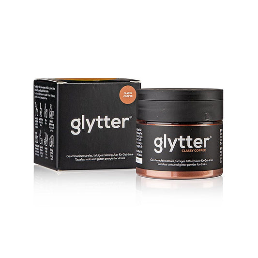 glytter "Classy Copper", livsmedelsglitterpulver, (koppar), 10 g