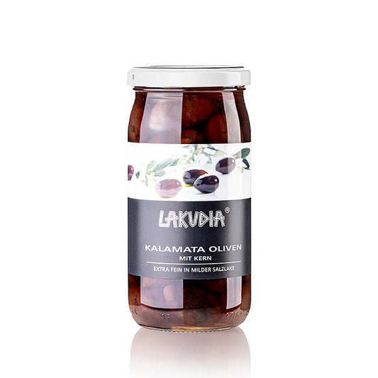 Kalamata-oliver, med kärna, Lakudia, 355 g