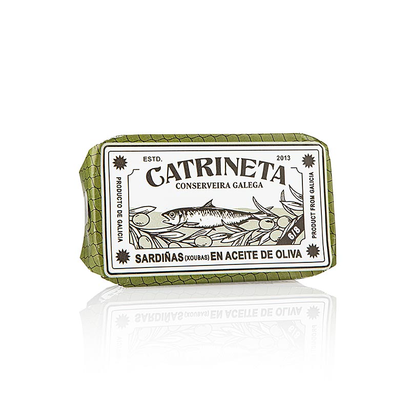 Sardiner, XOUBAS, hela, i olivolja, Catrineta, 81 g