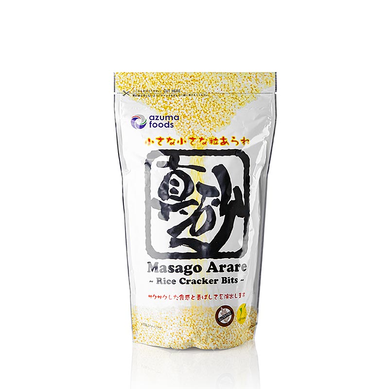 Masago Arare risbollar, neutrala krispiga risbollar, Azuma Foods, 300 g