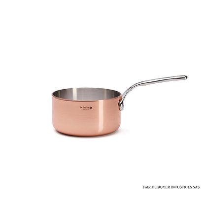 Inocuivre kastrull med handtag, koppar, rak, ø 18 cm, de Buyer (6406.18), 1 st