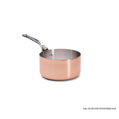Inocuivre kastrull med handtag, koppar, rak, ø 18 cm, de Buyer (6406.18), 1 st
