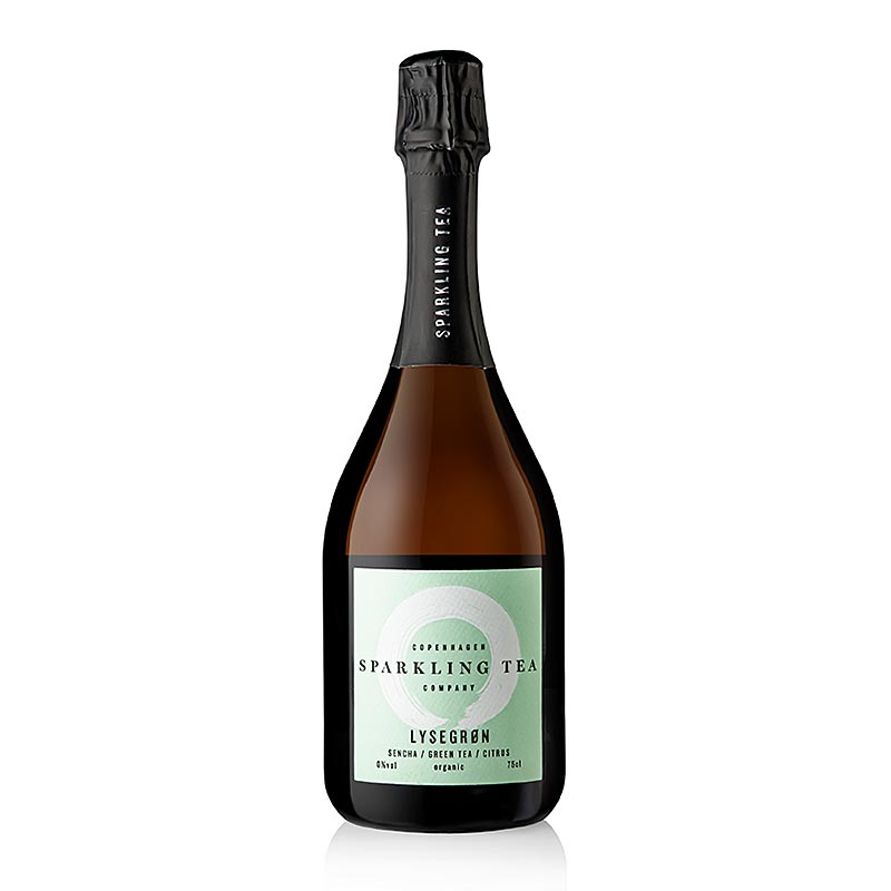 Copenhagen Sparkling Tea LYSEGRON Sencha, grönt te & citrus, ekologiskt, 750 ml