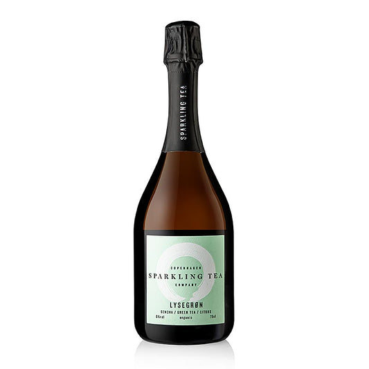 Copenhagen Sparkling Tea LYSEGRON Sencha, grönt te & citrus, ekologiskt, 750 ml