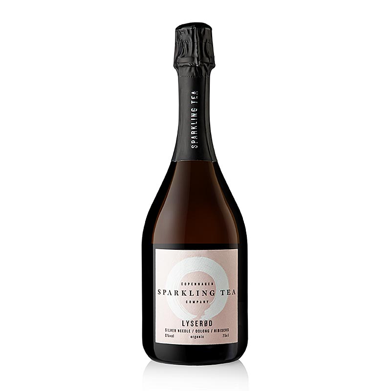 Copenhagen Sparkling LYSEROD vitt te, oolong, hibiskus, alkoholfritt, ekologiskt, 750 ml