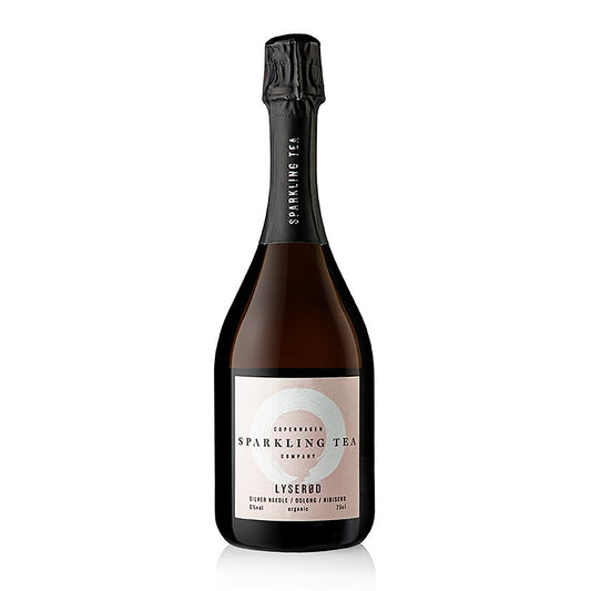 Copenhagen Sparkling LYSEROD vitt te, oolong, hibiskus, alkoholfritt, ekologiskt, 750 ml