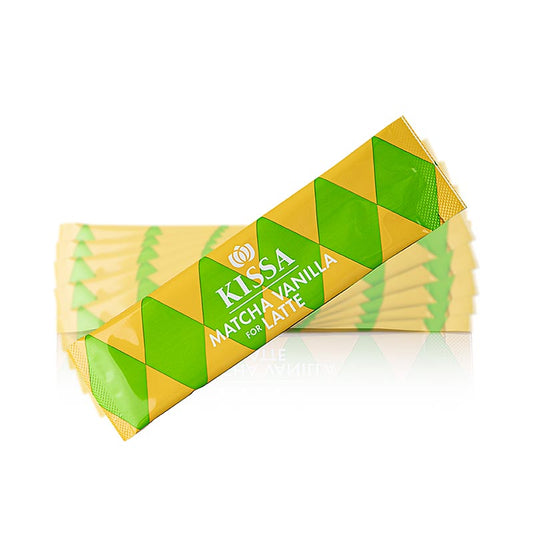 KISSA – Matcha Vanilla for Latte, grönt te i stickform, ekologiskt, 72 g