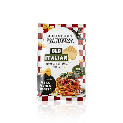 Vanozza – Old Italian, veganskt alternativ till hårdost, 75 g