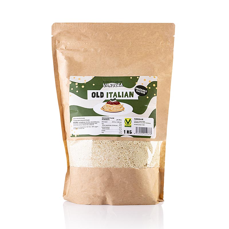 Vanozza – Old Italian, veganskt alternativ till hårdost, 1 kg