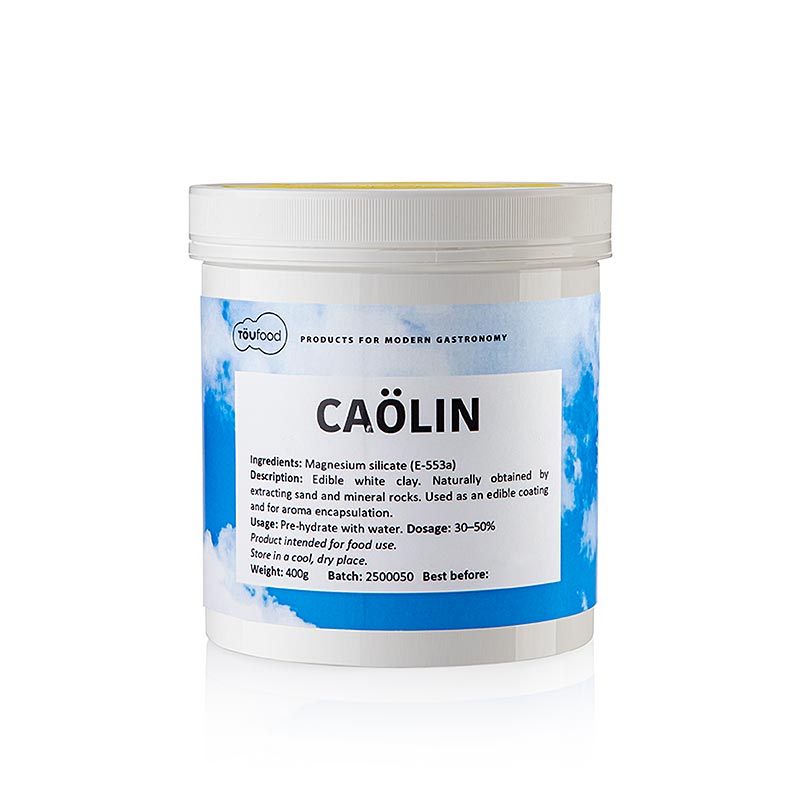 KAOLIN, konsistensgivare, TÖUFOOD (porcelanlera), 400 g