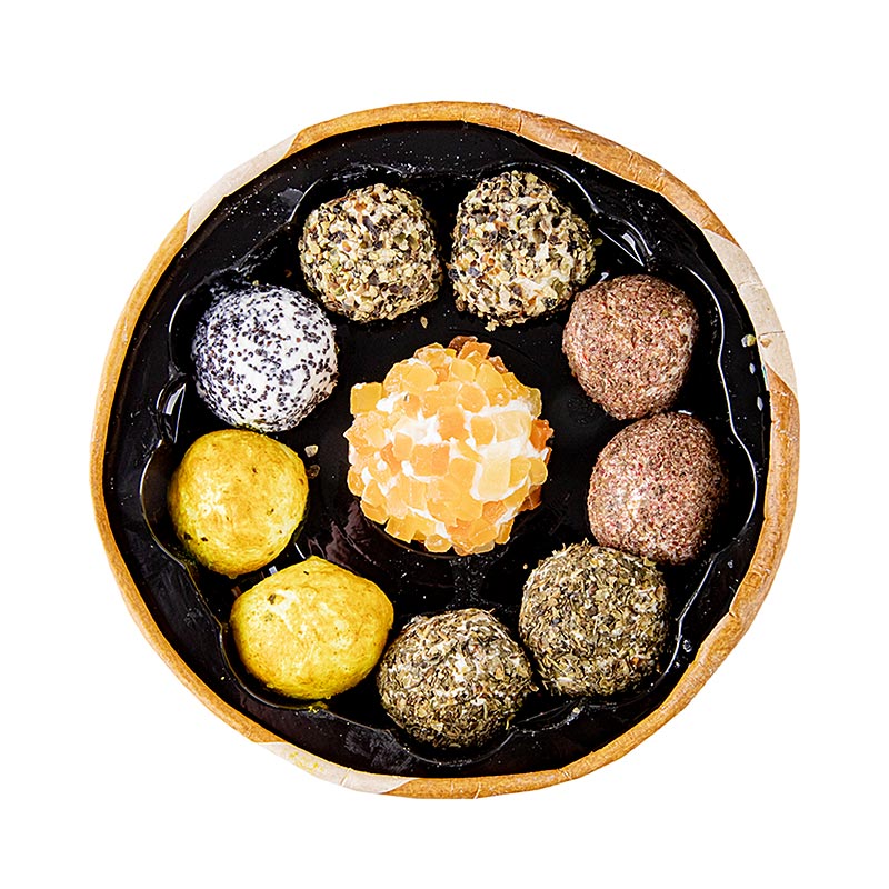 Micro-Pics Chevre, färskostpraliner av getmjölk med papaya, örter och kryddor, 115 g