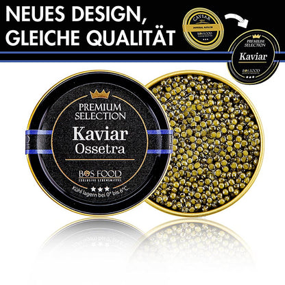 CHEF FOOD Premium Selection - Ossetra (gueldenstaedtii), akvakultur, utan konser, 50 g