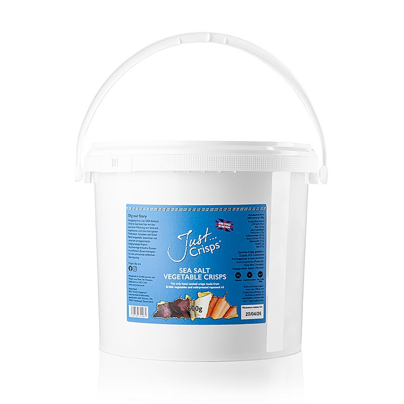 Grönsakschips (pastinak, morot, rödbeta), Just Crisps, 600 g