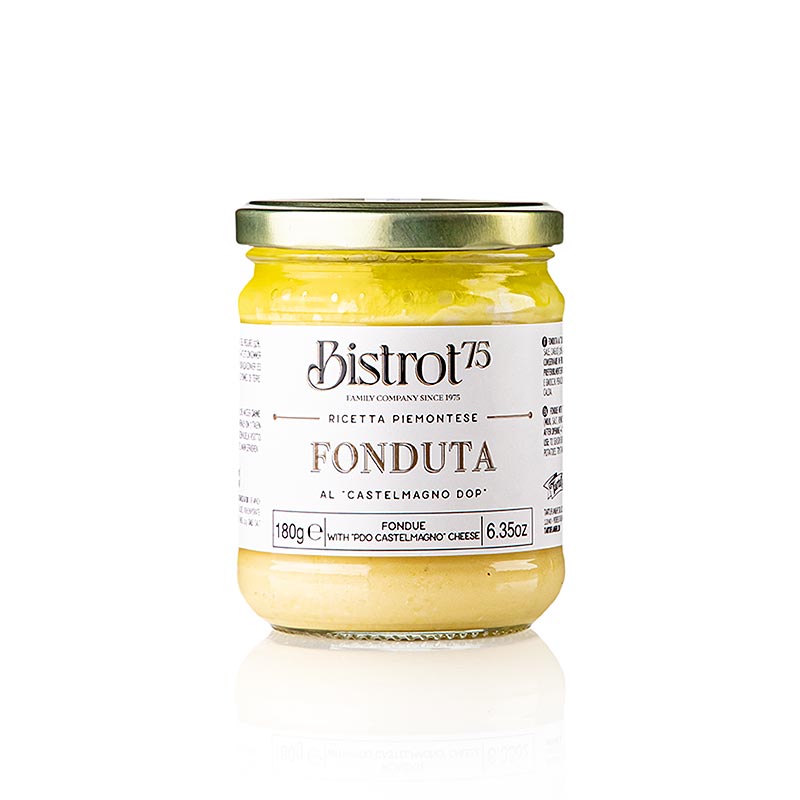 Tartuflanghe Bistrot 75 – Fonduta – ostfondue med Castelmagno g.U., Taruflanghe, 180 g