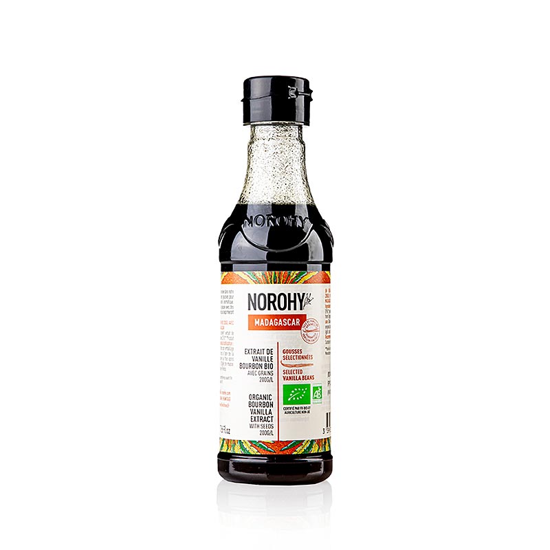 Valrhona Norohy – Vaniljextrakt från Madagaskar, med frön, ekologiskt, 225 ml