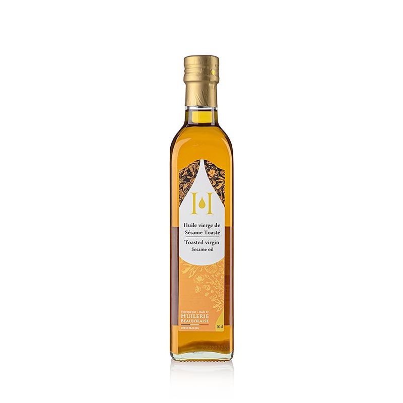 Sesamolja, jungfruolja, rostad, Huilerie Beaujolaise, ekologisk, 500 ml