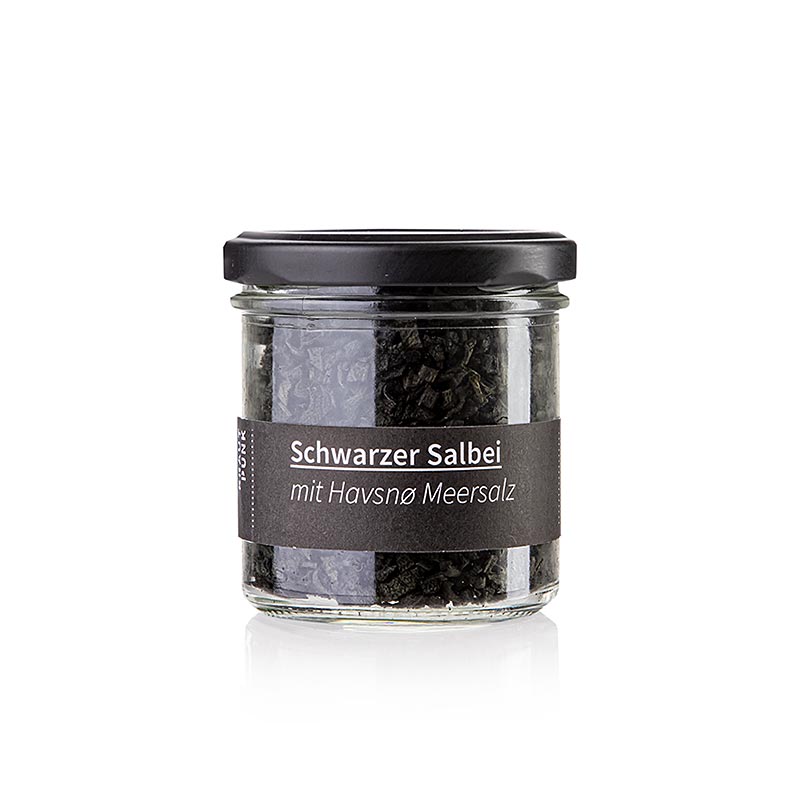 Fermenterad svart salvia med Havsnø havssalt, Krautpunk, 40 g
