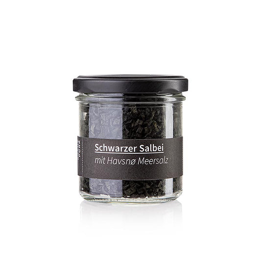 Fermenterad svart salvia med Havsnø havssalt, Krautpunk, 40 g