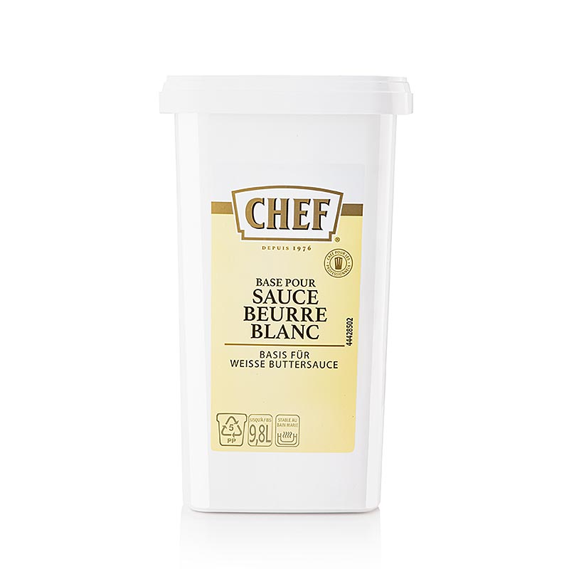 CHEF Beurre Blanc, vit smörsåsbas, pulver (för ca 9,8 l), 1,02 kg