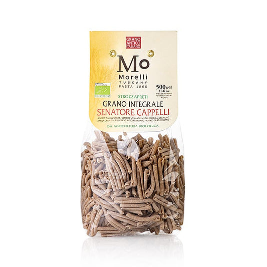 Pasta Integrali Strozzapreti Senatore, fullkornspasta, Morelli 1860, ekologisk, 500 g