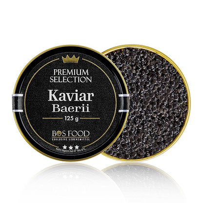 CHEF FOOD Premium Selection – Baerii-kaviar (baerii), akvakultur, utan konserver, 125 g
