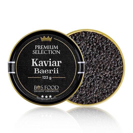 CHEF FOOD Premium Selection – Baerii-kaviar (baerii), akvakultur, utan konserver, 125 g