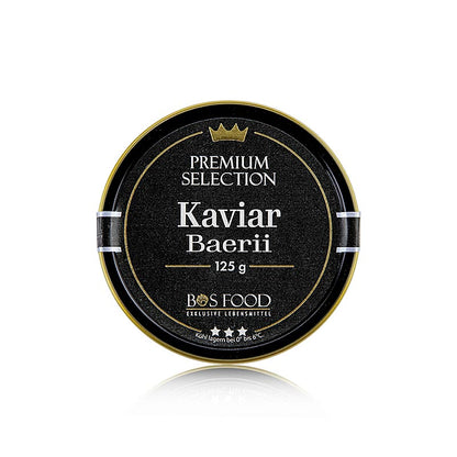 CHEF FOOD Premium Selection – Baerii-kaviar (baerii), akvakultur, utan konserver, 125 g