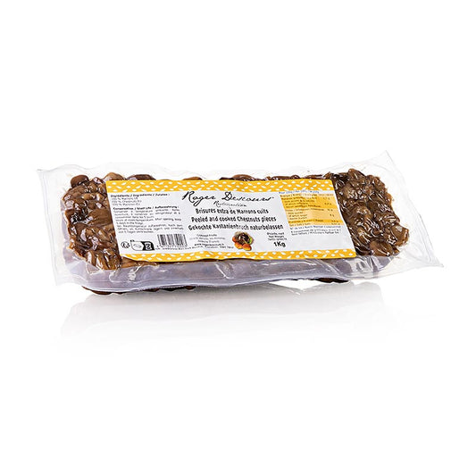 Roger Descours kastanjer, BRUCH, skalade, kokta, vakuumförpackade, 1 kg