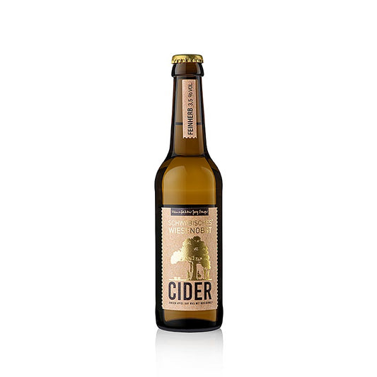 Jörg Geiger Schwäbischer Cider av äpplen och päron, lätt syrlig, 3,5 % vol., 330 ml