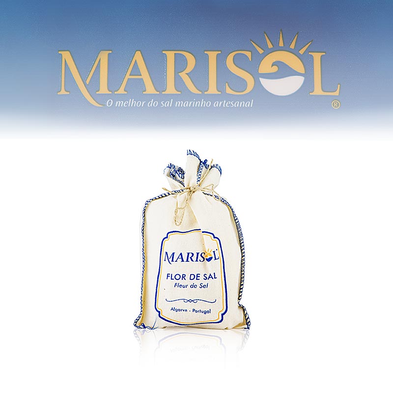 Marisol® Flor de Sal – saltblomman, i tygpåse, CERTIPLANET, ekologisk, 125 g