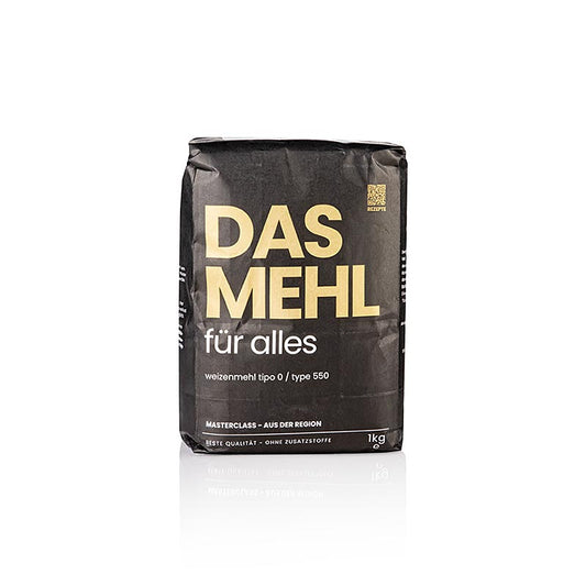 DAS MEHL, Typo 0 / Type 550, vetemjöl för alla ändamål, Tyskland, 1 kg