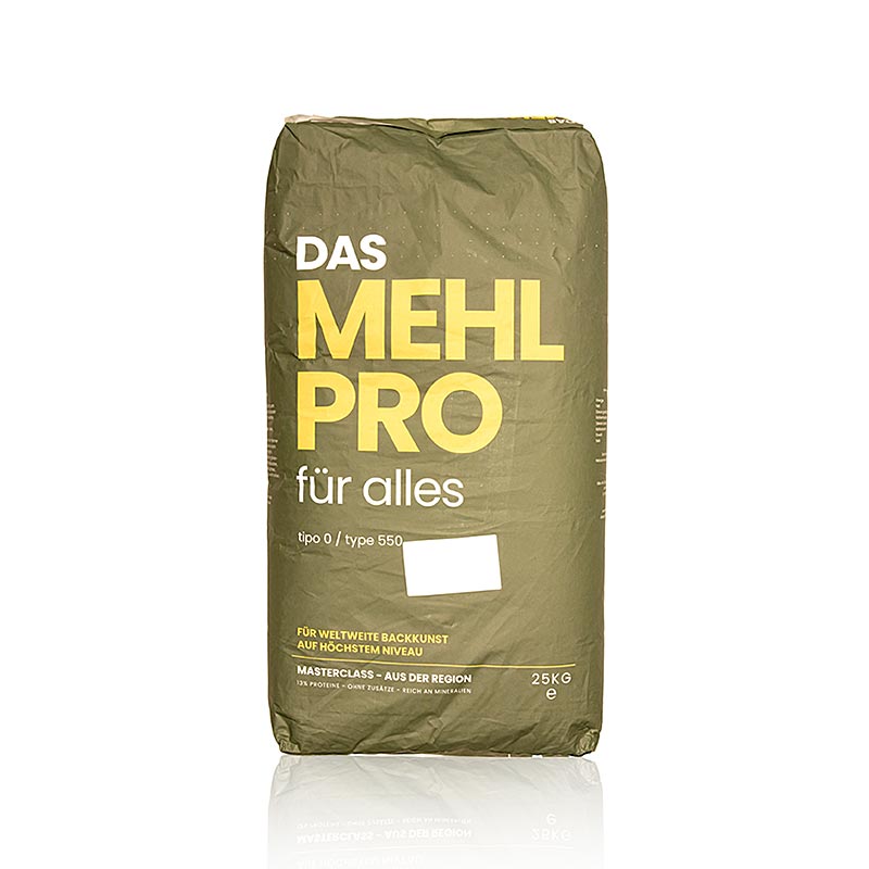 DAS MEHL PRO, typ 0/typ 550, vetemjöl för alla ändamål, Tyskland, 25 kg
