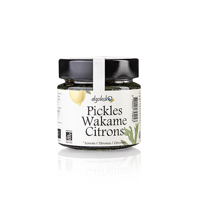 Pickles Wakame Citrons – Wakame-alger med citron, Algolesko, ekologisk, 110 g
