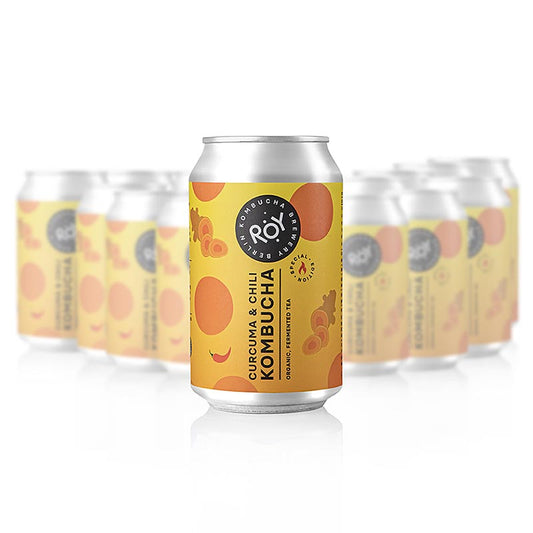 ROY – Kurkuma & Chili Kombucha, Berlin, ekologisk, 7,92 l