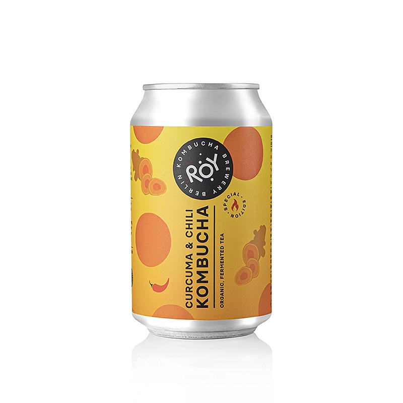ROY Curcuma & Chili Kombucha Berlin, ekologisk, 330 ml