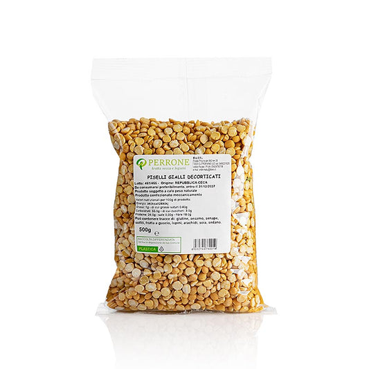 Gula ärtor, halverade, torkade, Perrone, 500 g