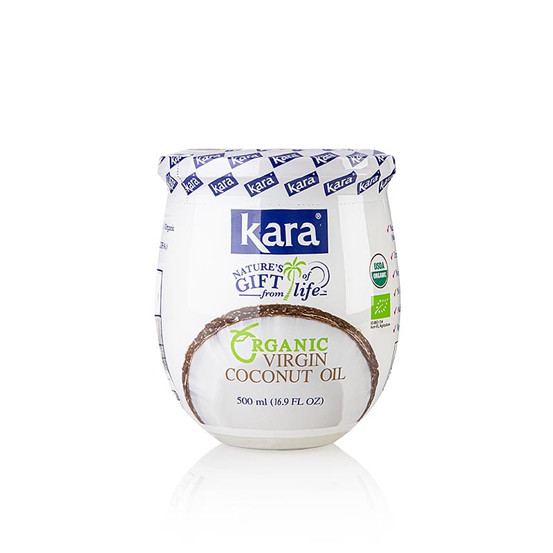 Kara kokosolja ORGANIC, extra jungfruolja, ekologisk, 500 ml
