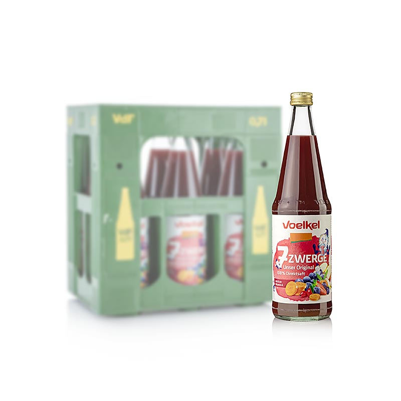 Voelkel 7 Zwerge Unser Original flerfruktjuice, ekologisk vegan OG, 4,2 l