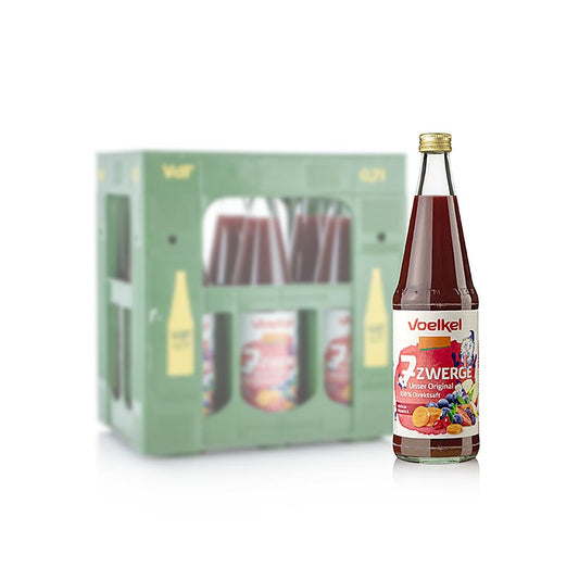 Voelkel 7 Zwerge Unser Original flerfruktjuice, ekologisk vegan OG, 4,2 l