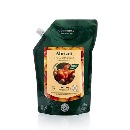 Adamance aprikospuré, osötad, pastöriserad, 1 kg