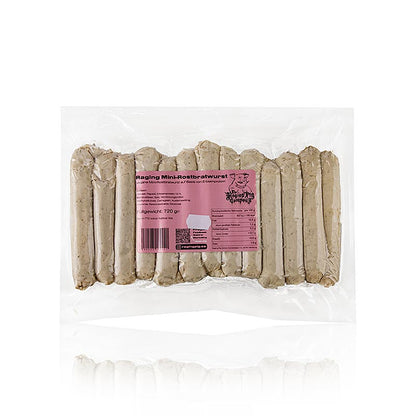 The Raging Pig Company – Mini Rostbratwurst (vegansk), 720 g, 24 st